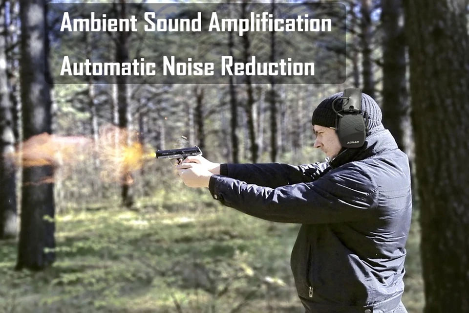 Electronic Shooting earmuffs Tactical headset Ear Protection Anti-noise Ear muff for Hunting Ear Defender Sound Amplification