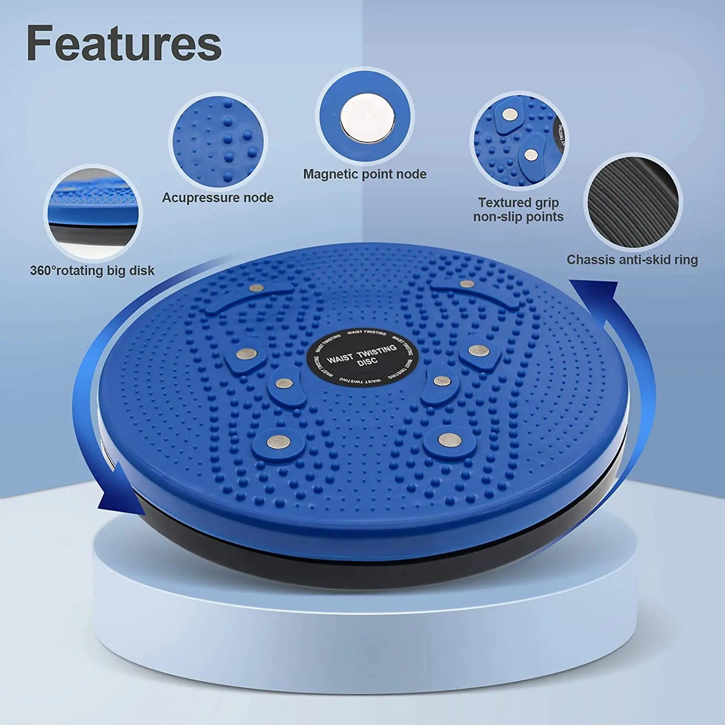 Waist Twisting Disc Balance Board Fitness Equipment for Home Body Aerobic Rotating Sports Magnetic MassagePlate Exercise Wobble