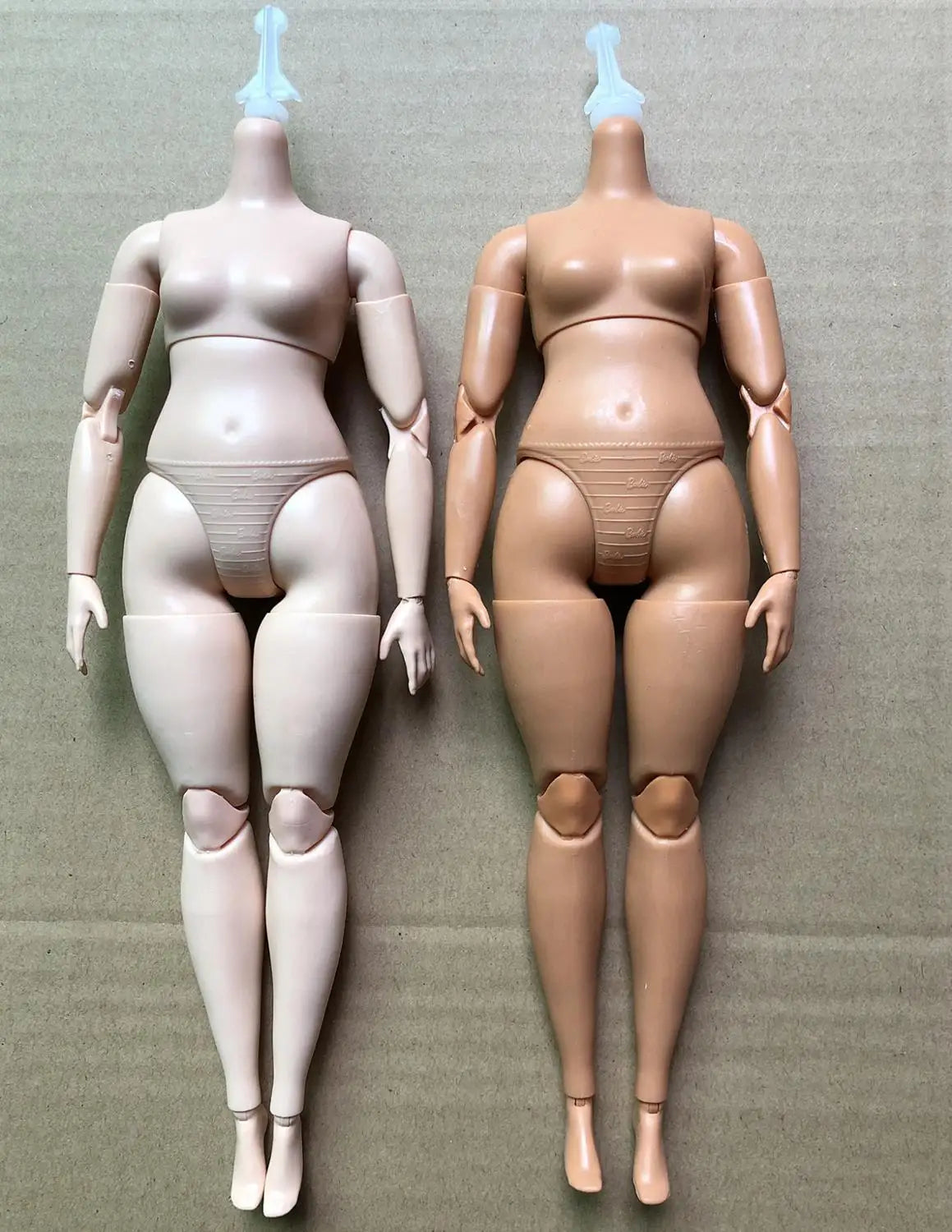 Multi Joints Movable Doll Body Figure Fat Slim Yoga Doll Body Beige White Brown Doll Toy Body For All 1/6 Head Man Lady Doll Toy