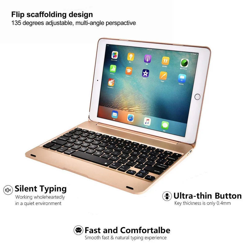 Keyboard Case For iPad 9.7 2017 2018 5th 6th generation iPad Air 1 2 ipad pro 9.7 Mini 1 2 3 4 5 bluetooth keyboard Cover cases