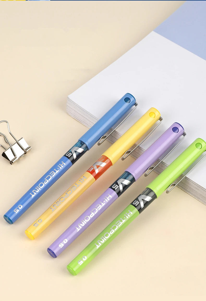 Japan PILOT BX-V5 0.5mm V7 0.7mm Straight Pen Large Capacity Color Ink Gel Pen Cute Stationary School Supplies