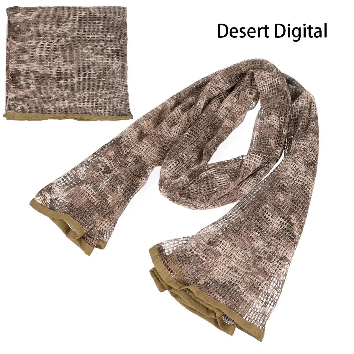 Cotton Camouflage Tactical Mesh Scarf Sniper Face Veil Camping Hunting Multi Purpose Hiking Scarve Ghillie Suit Clothes