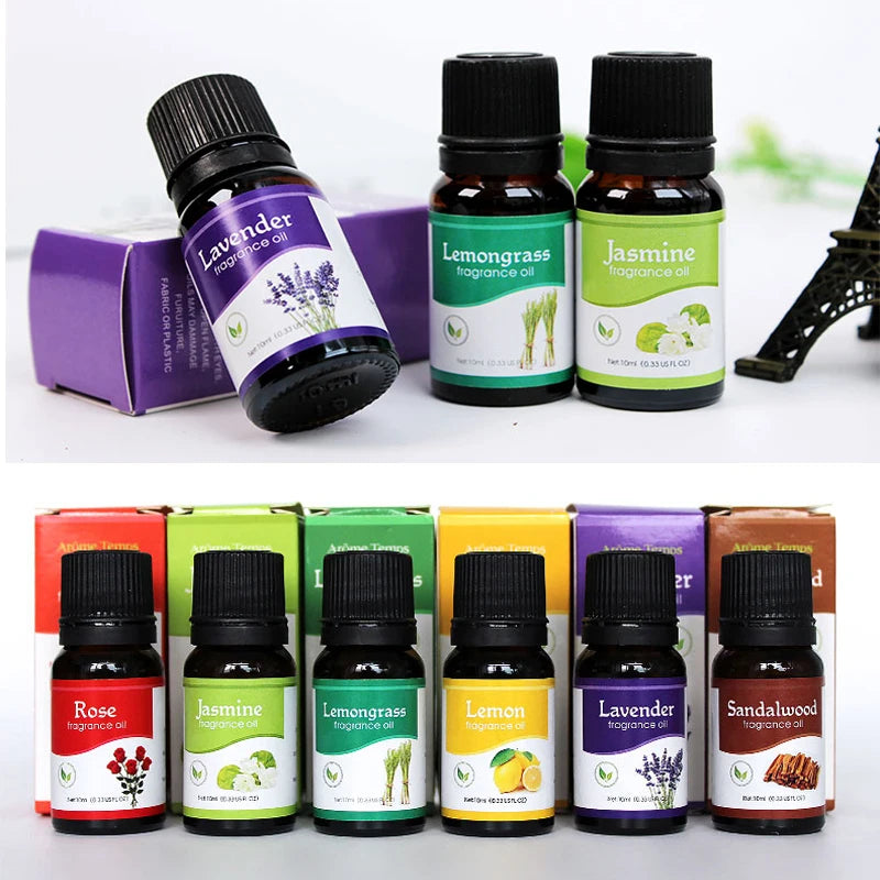 18 Flavors Essential Oils for Aroma Diffuser Air Humidifier Home Water-soluble 10ml Air Freshener Scents Fragrance Oil Perfume