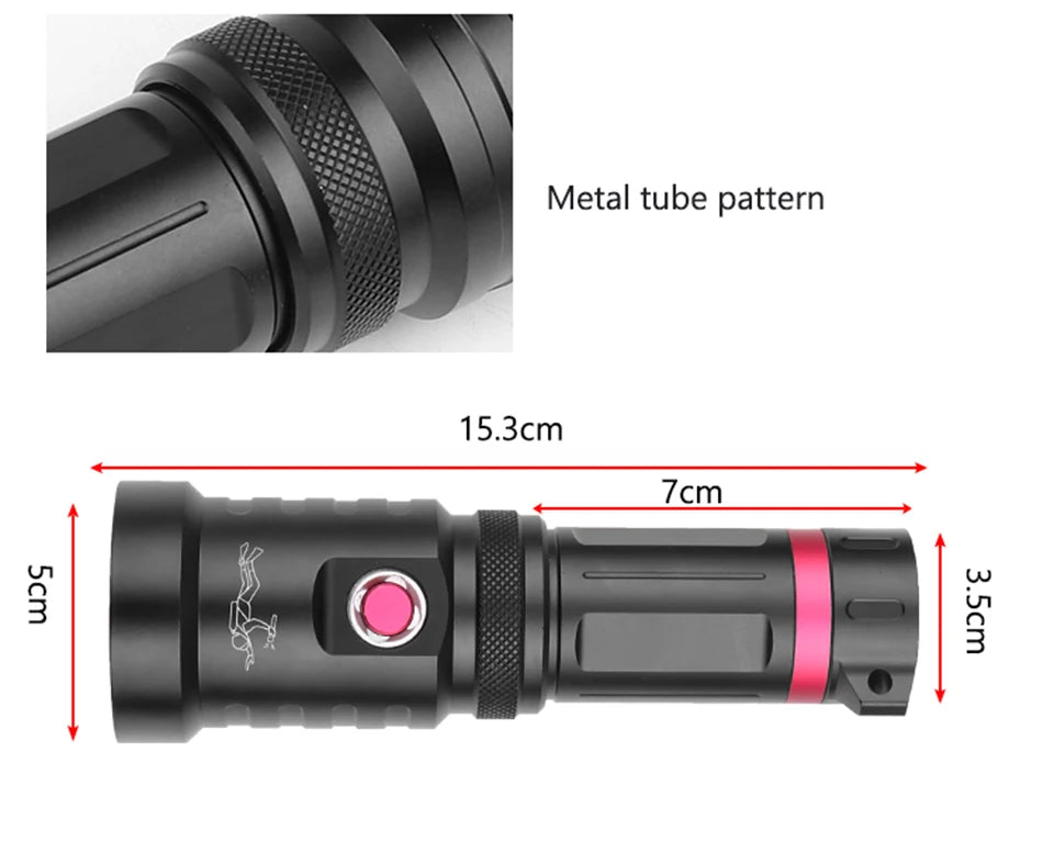 XHP70.2 Diving Military Grade Led Flashlight Torch Waterproof Underwater 100m Power by 26650 18650 Battery Bulbs Lantern Litwod