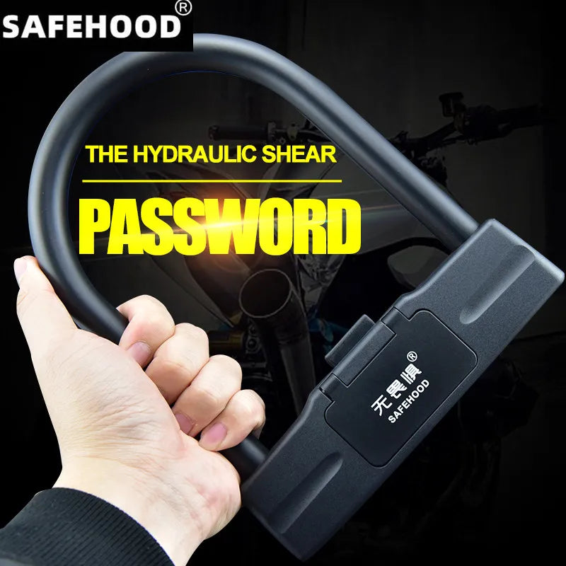 Free Shipping Bicycle U five-digit Password Lock Bike Lock Anti-Theft  Secure Lockwaterproof motorcycle alarm lock Accessories