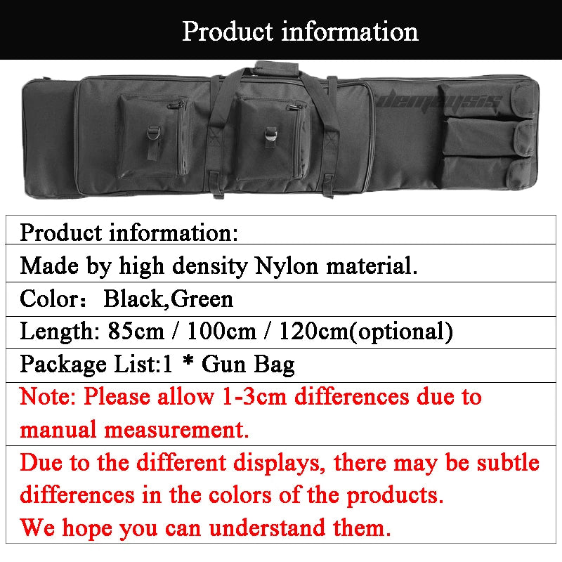 Tactical Rifle Case Airsoft Paintball Sniper Cs Game Shooting Hunting Range Gun Bag Outdoor War Games Backpack