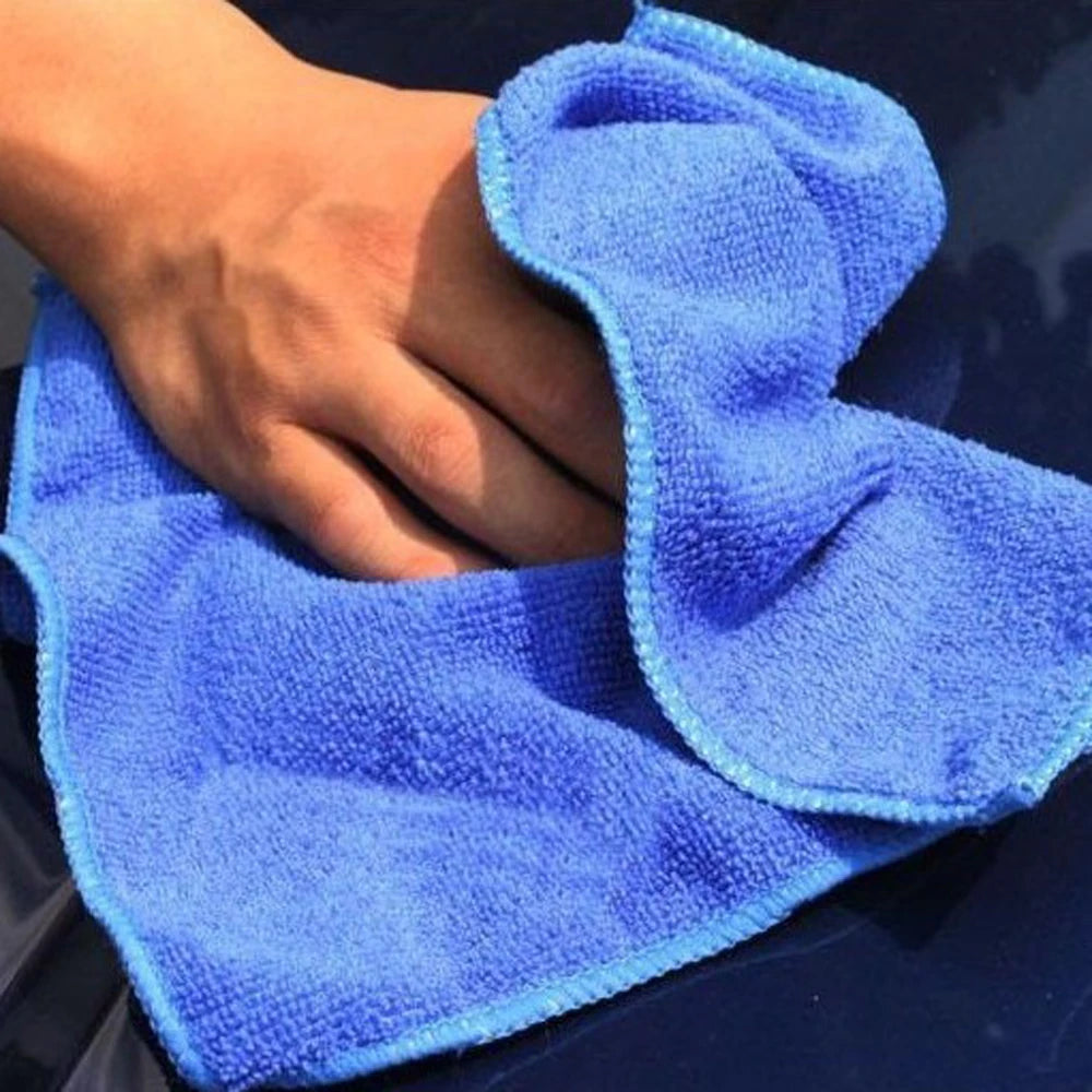 Auto SUV Soft Microfiber Absorbent Towel Car Detailing Wash Cleaning Cloth Blue Portable Washing Tools Universal Car Accessories