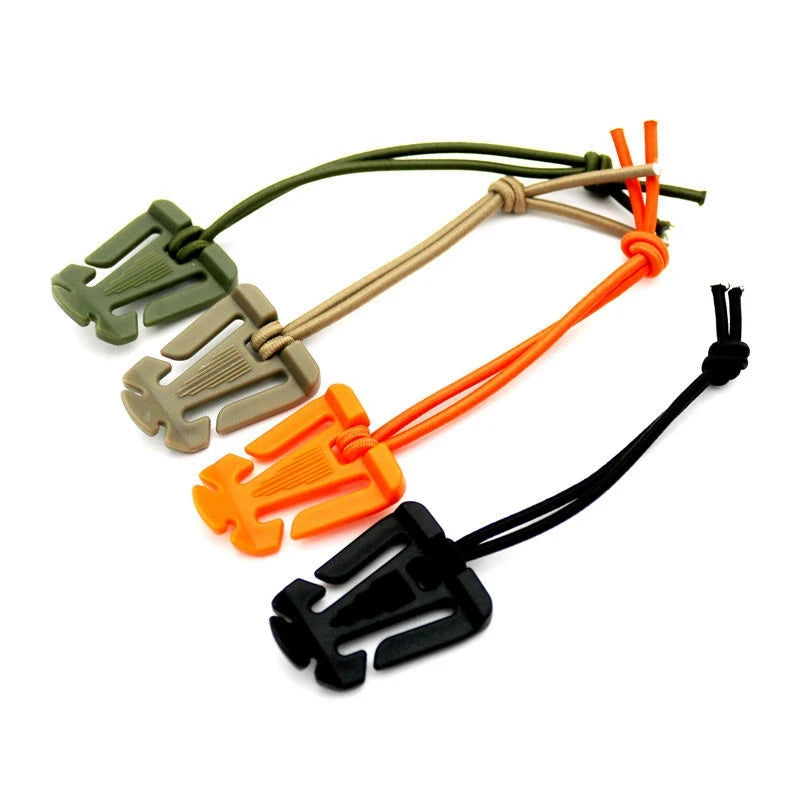 10pcs Tactical Gear Clip Molle Web Dominators for Backpack Straps Management Buckle Carabiner Clips Tube Strap MOlle Attachments