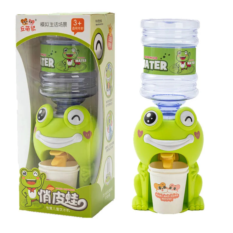 Mini Water Dispenser Beverage Frog Piggy Play House Dispenser Toy Mini Water Dispenser Cartoon Dormitory Toys