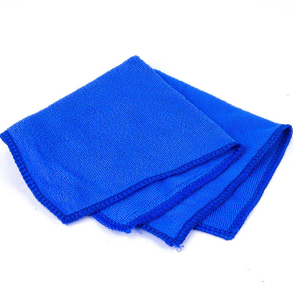 Auto SUV Soft Microfiber Absorbent Towel Car Detailing Wash Cleaning Cloth Blue Portable Washing Tools Universal Car Accessories