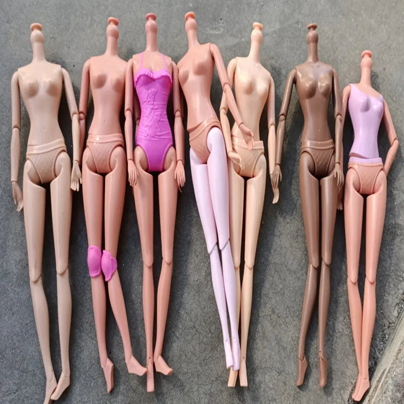 Multi Joints Movable Doll Body Figure Fat Slim Yoga Doll Body Beige White Brown Doll Toy Body For All 1/6 Head Man Lady Doll Toy