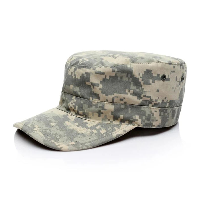 Men's Tactical Cap Blank Plain Camo Fitted Hats Multicam Caps Baseball Desert FG Camouflage Cap Hat Gear