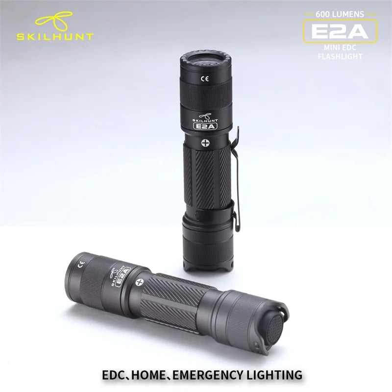 New arrive Skilhunt E2A 600 lumens Compact Pocket EDC Mini LED key light 14500 / AA Flashlight