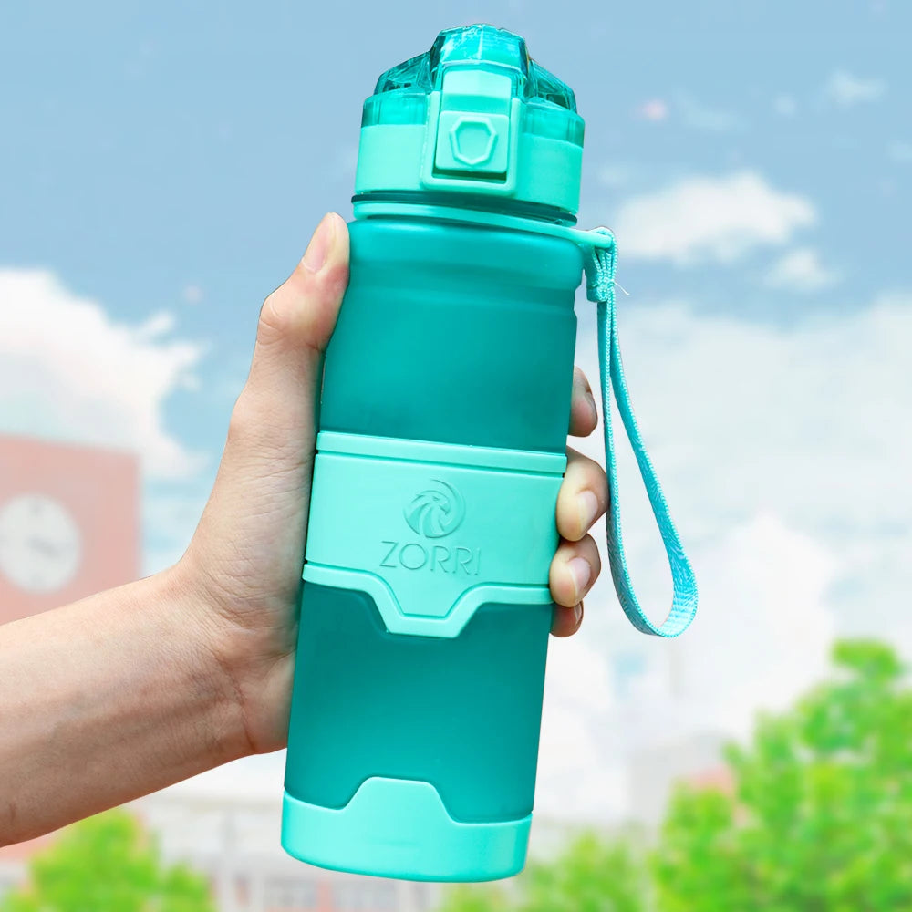 ZORRI Sports Water Bottle Protein Shaker Bpa Free Eco-Friendly Portable Gym Hiking Drinkware Bottle Gourde Botella De Agua