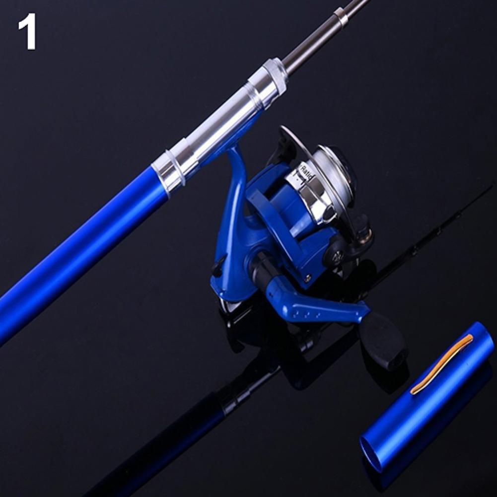 Telescopic Mini Pen Shape Portable Pocket Fish Spinning Rod Pole with Fishing Reel