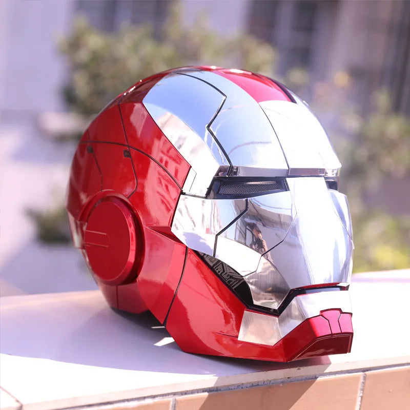 Marvel MK5 Helmet Cosplay Iron Man Electric Multi-piece Opening And Closing Voice Control Eyes Model Toy For Children Adult Gift