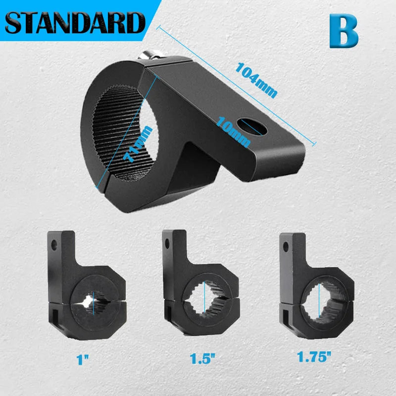 Led Work Light Headlight Bracket Mount Tube Clamp Off-road Vehicles Cars Trucks Boats Auto Accessories Led Bar Holder