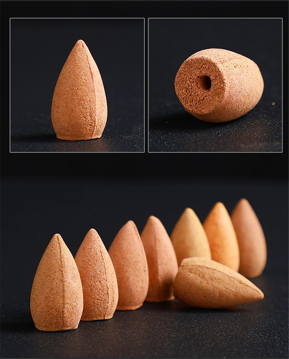 50/100pcs Incense Cones Use for Incense Burner Flower Tower Incense Granule Lavender Sandalwood Aloes Mixed Odor