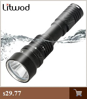 XHP70.2 Diving Military Grade Led Flashlight Torch Waterproof Underwater 100m Power by 26650 18650 Battery Bulbs Lantern Litwod