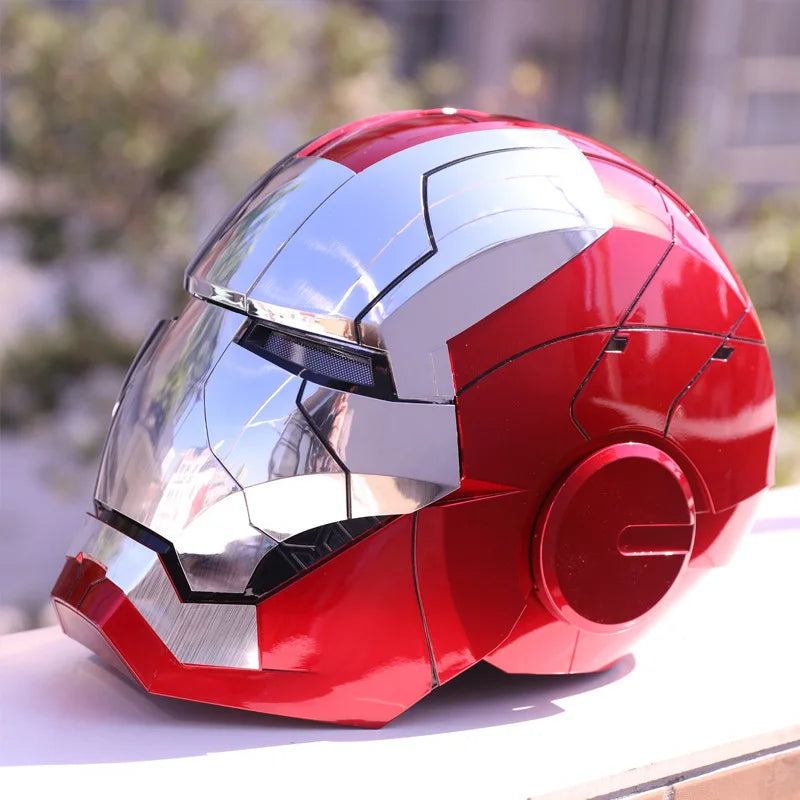 Marvel MK5 Helmet Cosplay Iron Man Electric Multi-piece Opening And Closing Voice Control Eyes Model Toy For Children Adult Gift