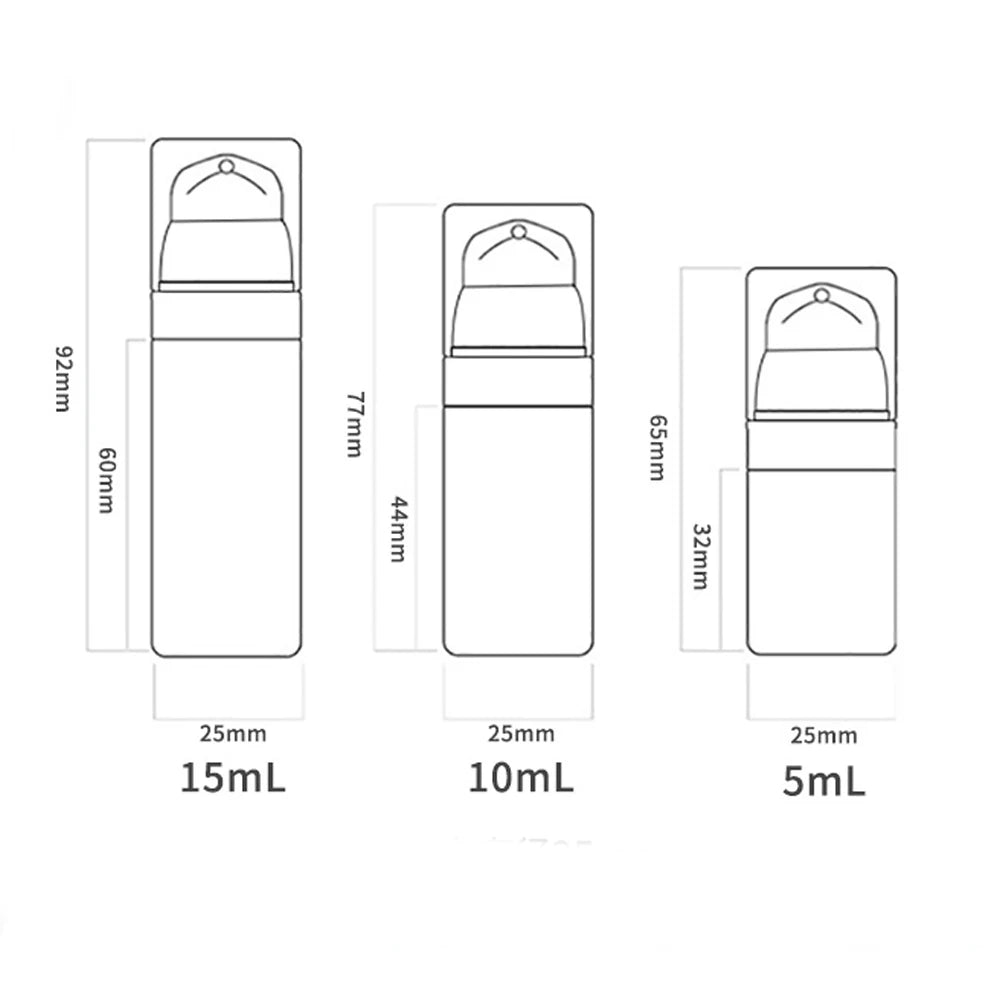 5ML 10ML 15ML 30ML 50ML High Quality Foam Pump Bottles Durable Mini Refillable Bottles Portable Liquid Dispensing Bag