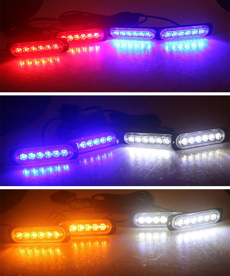 4 In 1 Amber Truck LED Strobe Flash Dash Emergency Warning Light 12V Wireless Car Emergency Flashing Light For Truck Trailer SUV