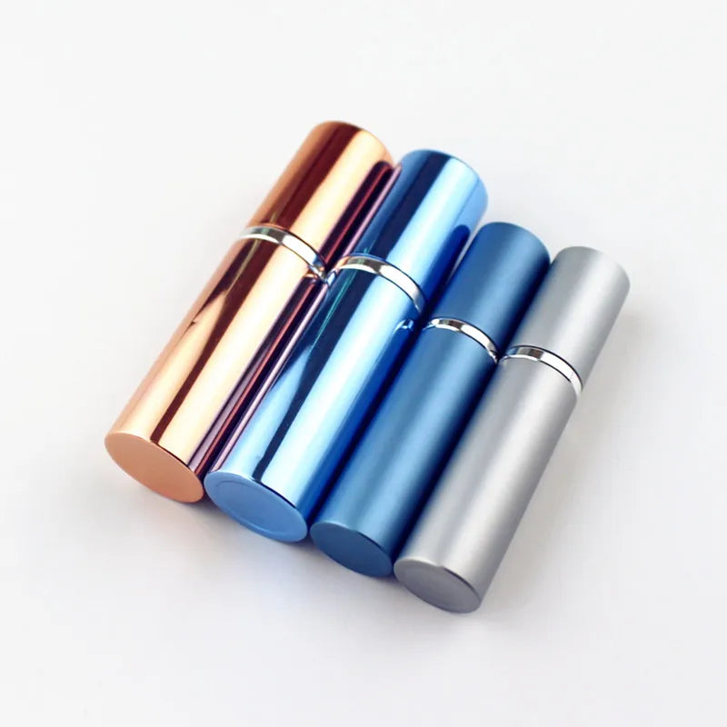 1PC 5ml 10ml Portable Mini Perfume Glass Bottle Travel Aluminum Spray Atomizer Empty Metal Parfume Atomiser Sprayer