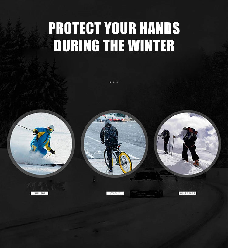 Winter Tactics Outdoors Camouflage Hunting Warm Non-Slip Fishing Gloves Waterproof Touch Screen Ski Camping Cycling Sport Gloves