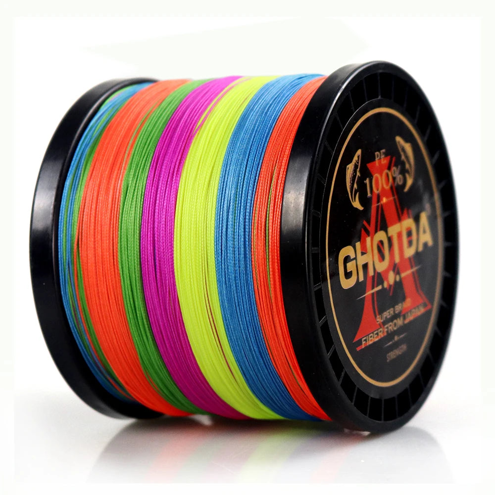 Ghotda 8X Super Strong Braided Fishing Line Multicolor Multifilament Carp Fishing Line 1000m-300m Fishing Gear