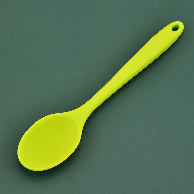 8 Colors Silicone Spoon Heat Resistant Easy To Clean Non-stick Rice Spoons High Temperature Spoon Tableware Utensil Kitchen Tool