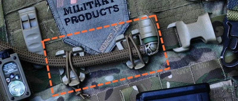 10pcs Tactical Gear Clip Molle Web Dominators for Backpack Straps Management Buckle Carabiner Clips Tube Strap MOlle Attachments