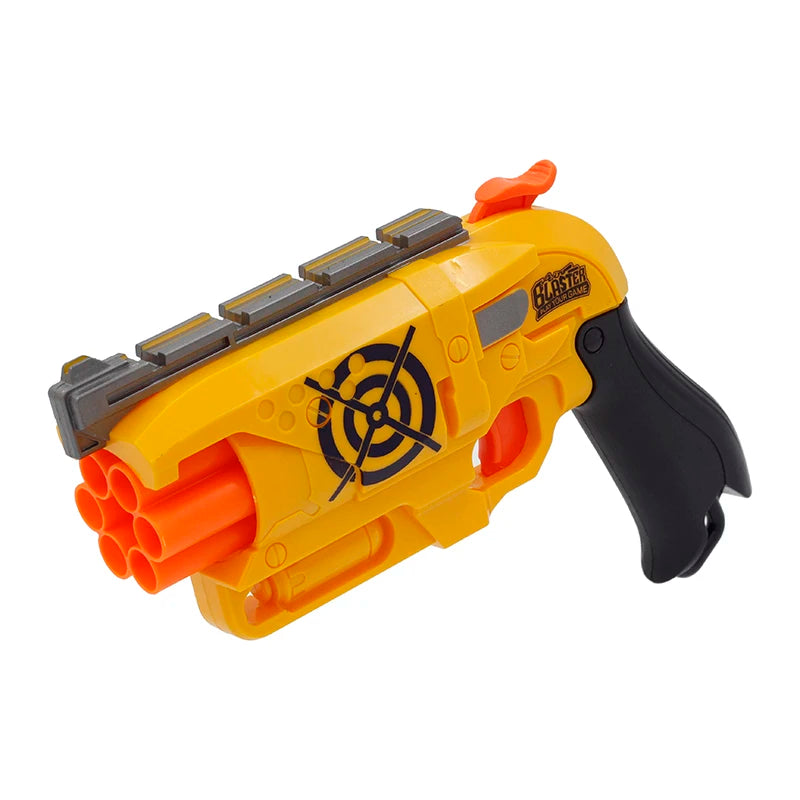 New Arrival Manual 6-Shot Revolver Soft Bullet Gun Suit for Nerf Bullets Toy Pistol Gun Dart Blaster Toys for Children