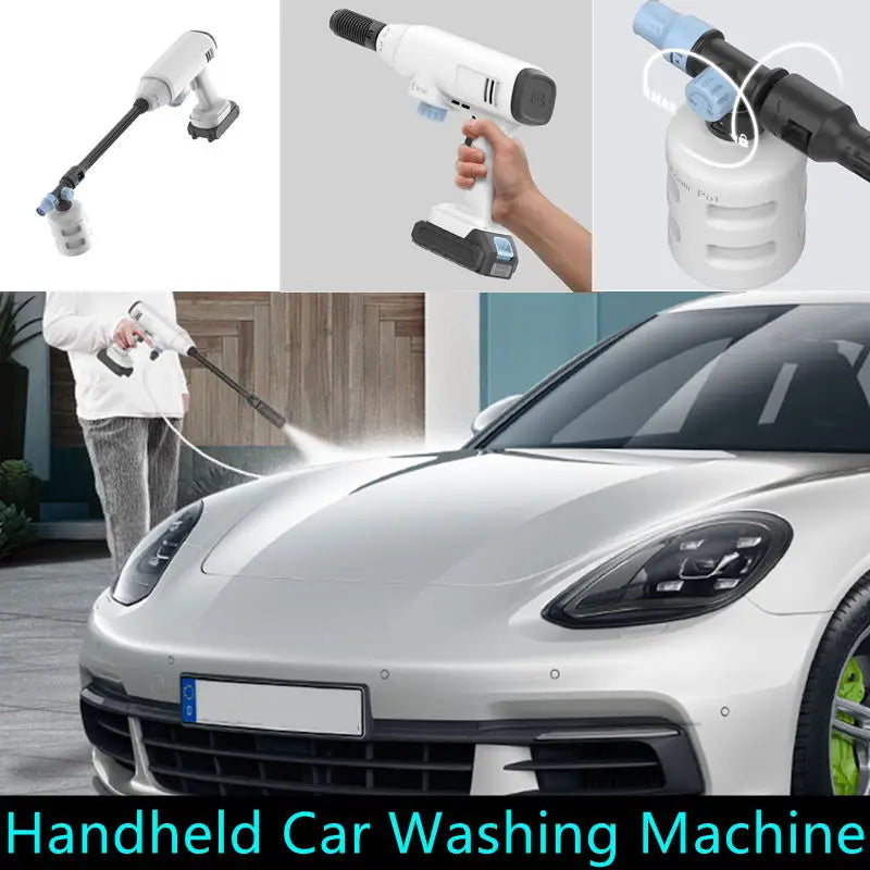 Lithium Car Cleaning Artifact Wireless Car Washing Machine Household Portable Rechargeable High-Pressure Water Machine For Car