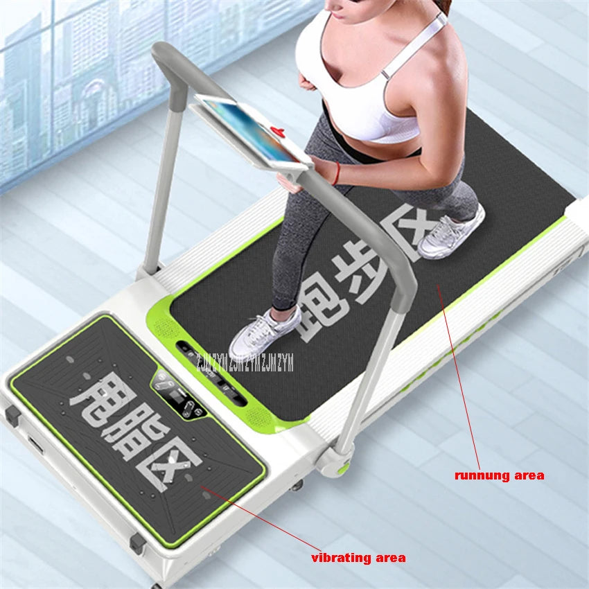 Q2 With Handrail Intelligent Treadmill Home Electric Folding Running Machine Foldable Walking Machine Indoor Fitness Equipment