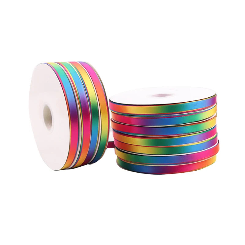 5Yards/Roll Best quality Silk Satin Ribbons arts crafts sewing ribbon handmade crafts materials gift wrap 10 mm