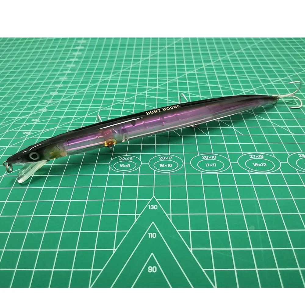 Hunthouse Minnow Fishing Lure Floating Sandeel Jerk Bonitos Seabass Fishing Tackle  Long Casting Seawater Hard Bait