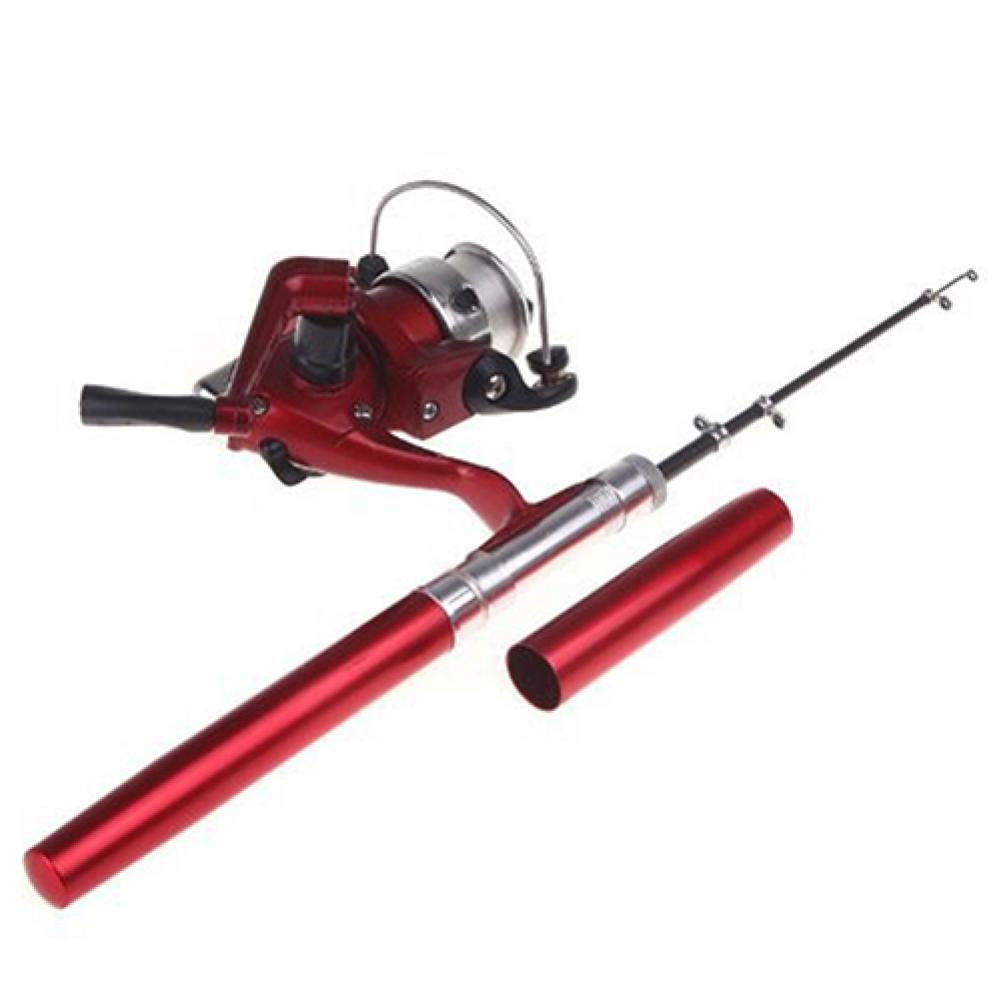 Telescopic Mini Pen Shape Portable Pocket Fish Spinning Rod Pole with Fishing Reel