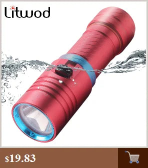 XHP70.2 Diving Military Grade Led Flashlight Torch Waterproof Underwater 100m Power by 26650 18650 Battery Bulbs Lantern Litwod