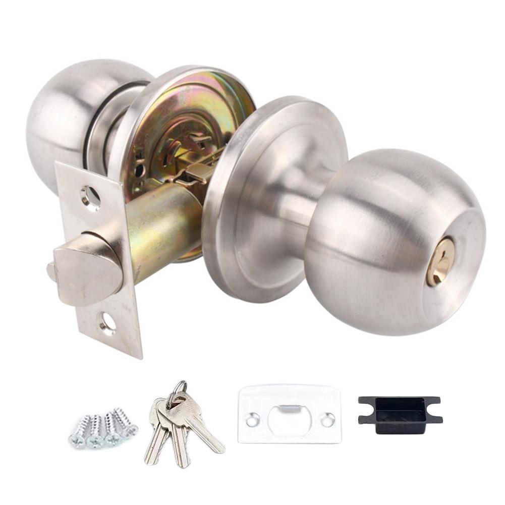 Door Handle Lock Aluminum Alloy Door Key Locks Room Hotel Anti Theft Safty Security Locker Latch For Toilet /Bathroom/Bedroom