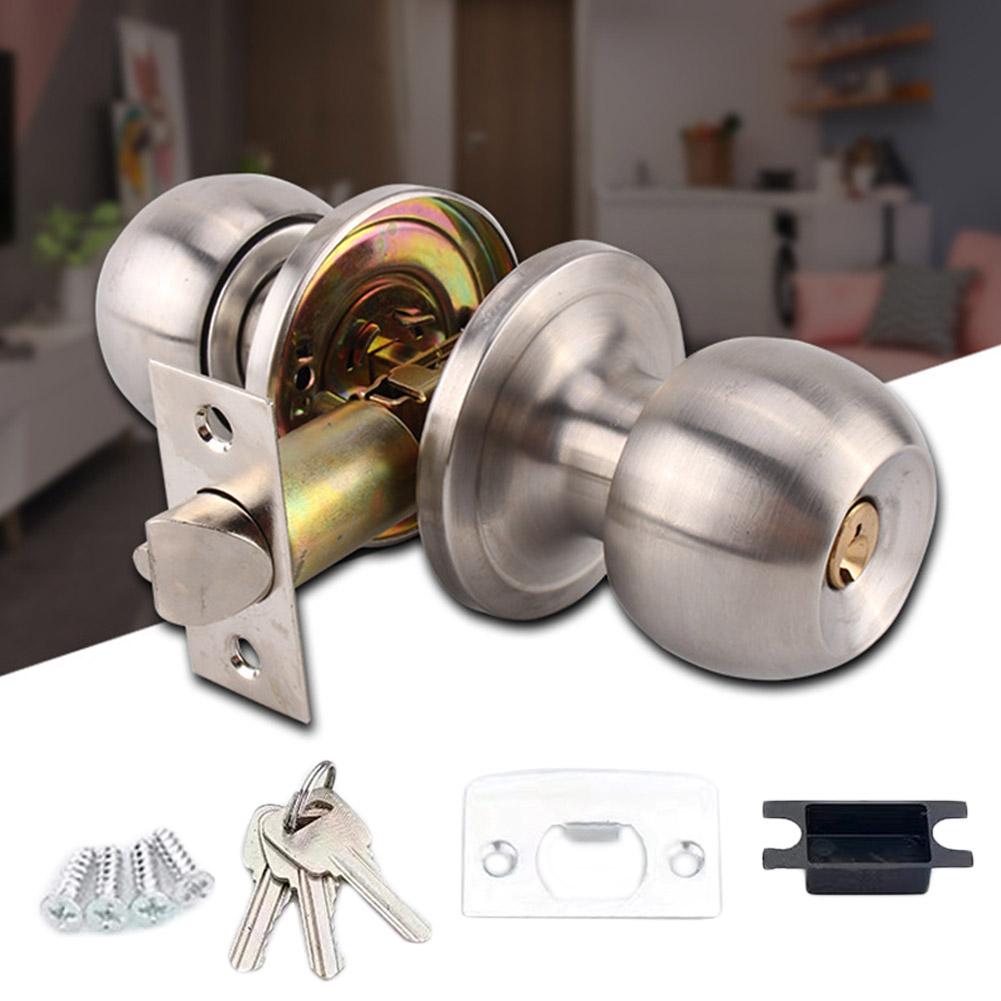 Door Handle Lock Aluminum Alloy Door Key Locks Room Hotel Anti Theft Safty Security Locker Latch For Toilet /Bathroom/Bedroom