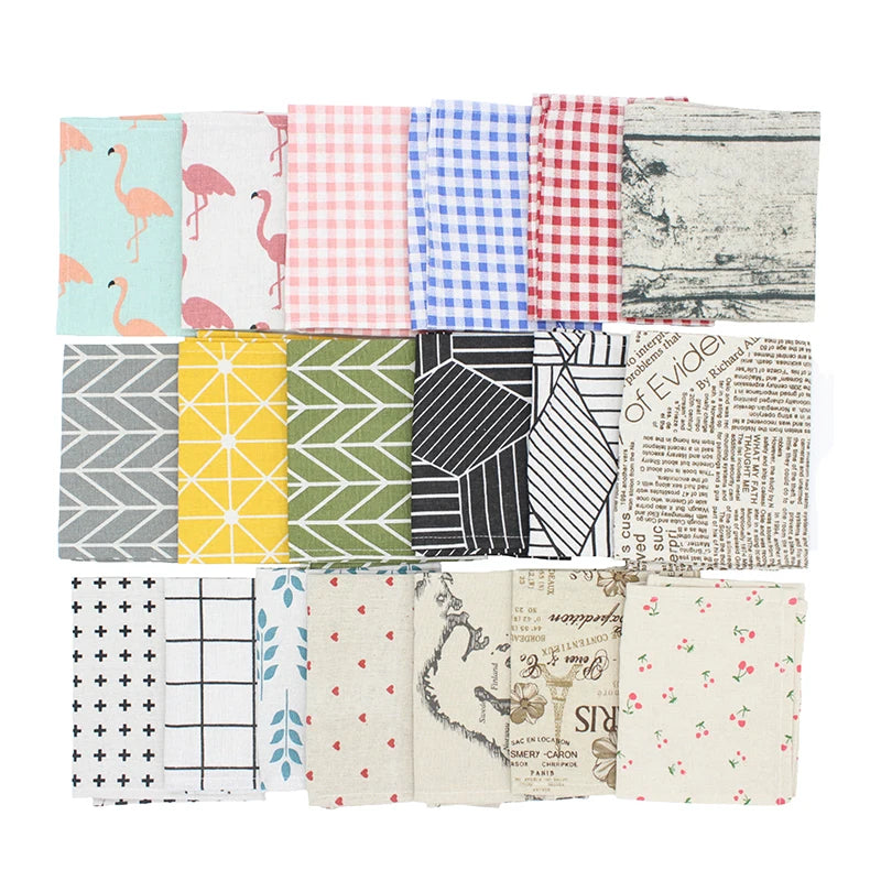 Hongbo 1 Pcs Plaid Cotton Placemat Japanese Fashion Style Fabric Table Mats Napkins Simple Design Tableware Kitchen Tool