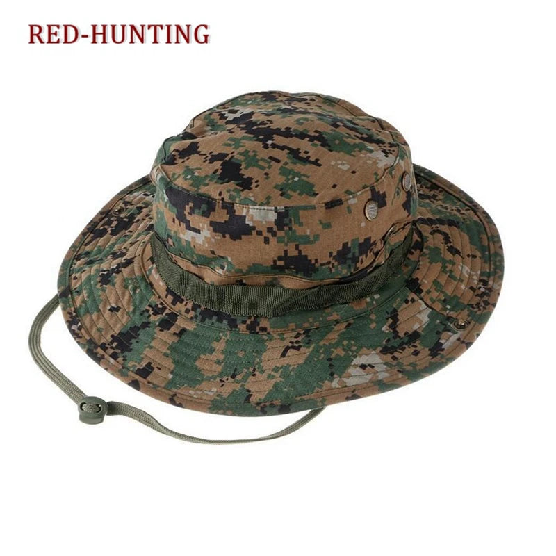 Boonie Hat Tactical Adjustable Boonie Hats for Men Women Hunting Fishing Outdoor Safari Sun Ocp boonie hat