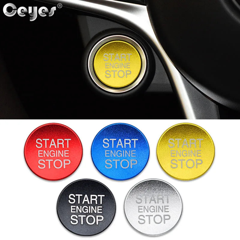 Ceyes Car Styling Accessories Start Stop Engine Button Cover Case For Alfa Romeo Mito 159 147 156 Giulietta Stelvio 166 Stickers