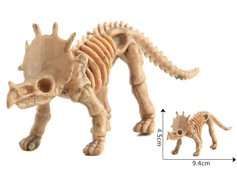 12Pcs Mini Dinosaur Skeleton Fossils Bones Action Figures Toys Kit Simulation Dinosaur Model Educational Toy For Children Boys