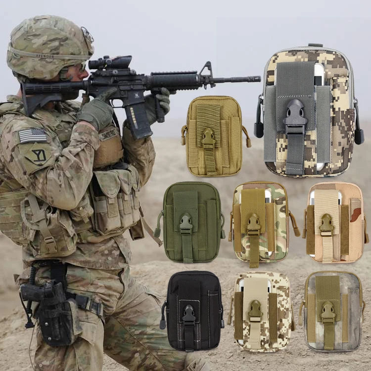 EDC Bag Tactical Gear Military small Waist Bag nylon Molle Pouch Waterproof Bag Fanny Pack For Phone X Case Hunting Bags