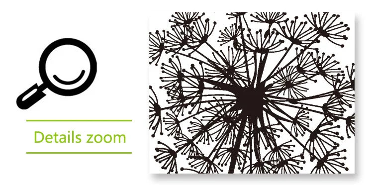 Black Dandelion Wall Stickers Butterflies On The Wall Living Room Bedroom Glass Window Decoration Mural Art Home Decor Decals