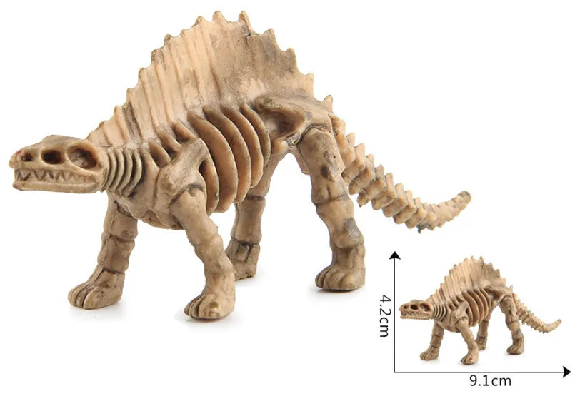 12Pcs Mini Dinosaur Skeleton Fossils Bones Action Figures Toys Kit Simulation Dinosaur Model Educational Toy For Children Boys