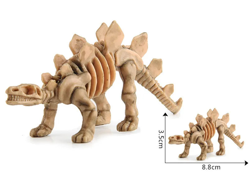 12Pcs Mini Dinosaur Skeleton Fossils Bones Action Figures Toys Kit Simulation Dinosaur Model Educational Toy For Children Boys