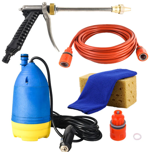 Car Wash Multi Functional High Pressure Self-priming Electric Water Auto Wash Machine Car Washer Pump Spray Gun Cleaning 12V