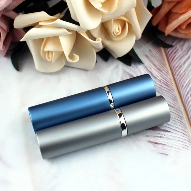 1PC 5ml 10ml Portable Mini Perfume Glass Bottle Travel Aluminum Spray Atomizer Empty Metal Parfume Atomiser Sprayer